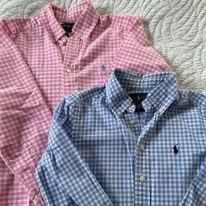 Ralph Lauren boys button down long sleeve shirts
